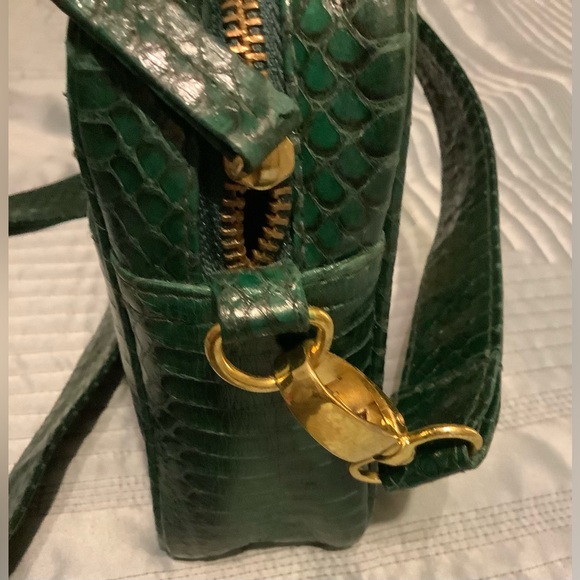 Beirn Snakeskin green Crossbody Handbag - Picture 9 of 9